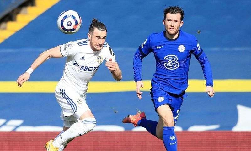 Ben Chilwell in action against Leeds